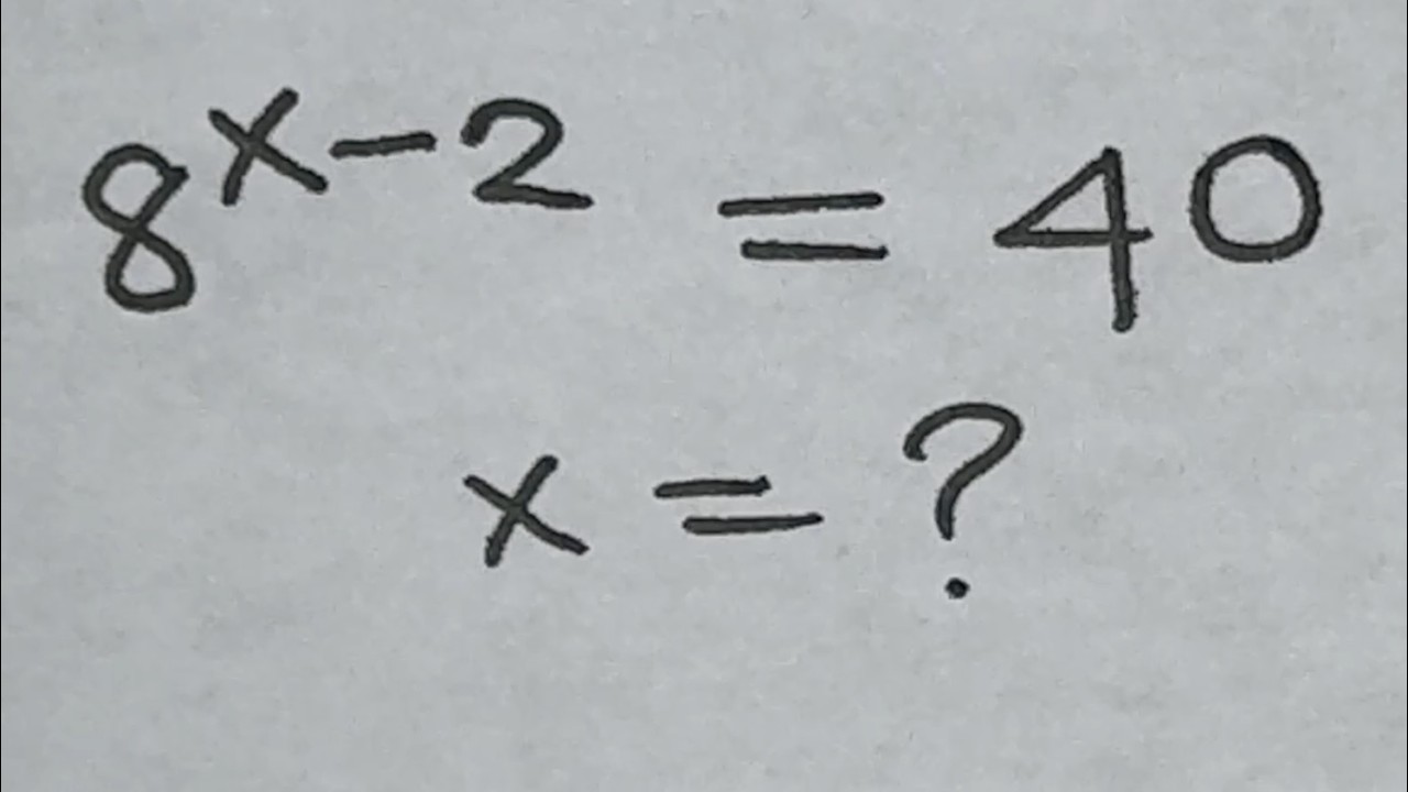 Solve for x in this nice exponential equation | Math Olympiad Mathematics