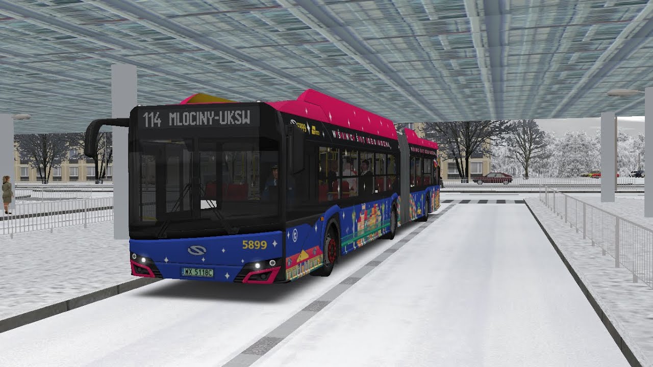 OMSI 2 - Warszawa (By dbogusz2) - Linia 114 - Solaris Urbino 18 IV Electric