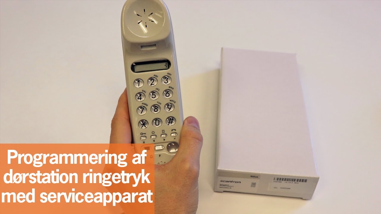 Programmering af dørstation ringetryk med serviceapparat | Scantron