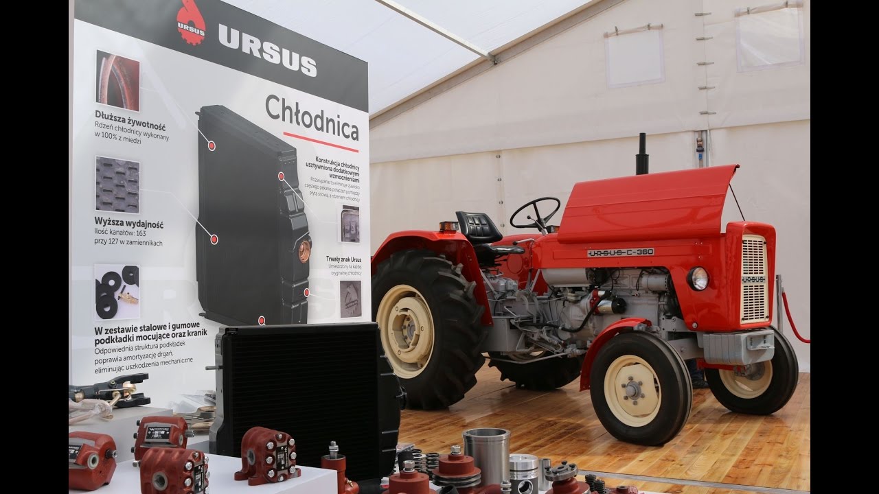 Ursus C-360 - historyczny milionowy egzemplarz (AGRO SHOW 2016 stoisko Jacek Mocny, Waryński)