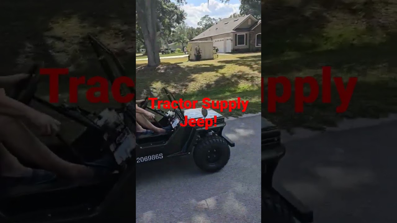 Tractor Supply mini Jeep for Big kids (adults)