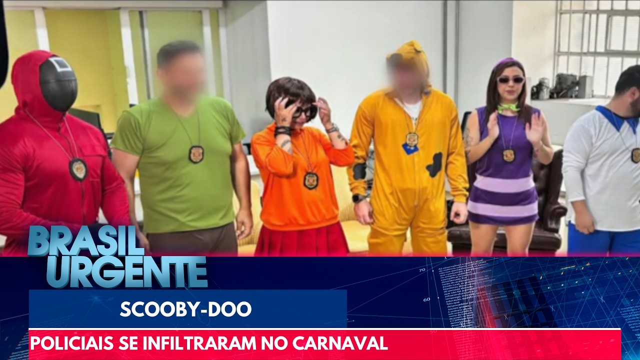 Policiais vestidos de Scooby-doo prendem ladrões | Brasil Urgente