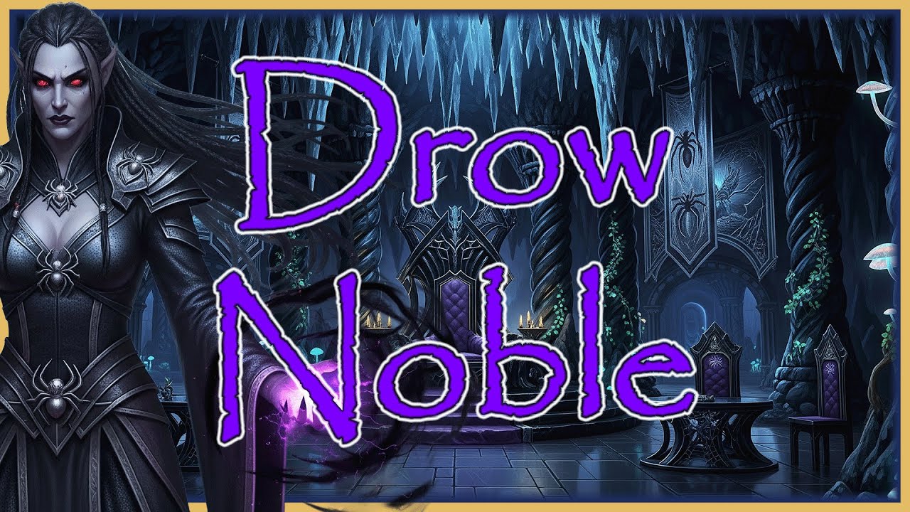 Drow Noble | Tense Dark Fantasy Music | D&D | TTRPG | 1 Hour
