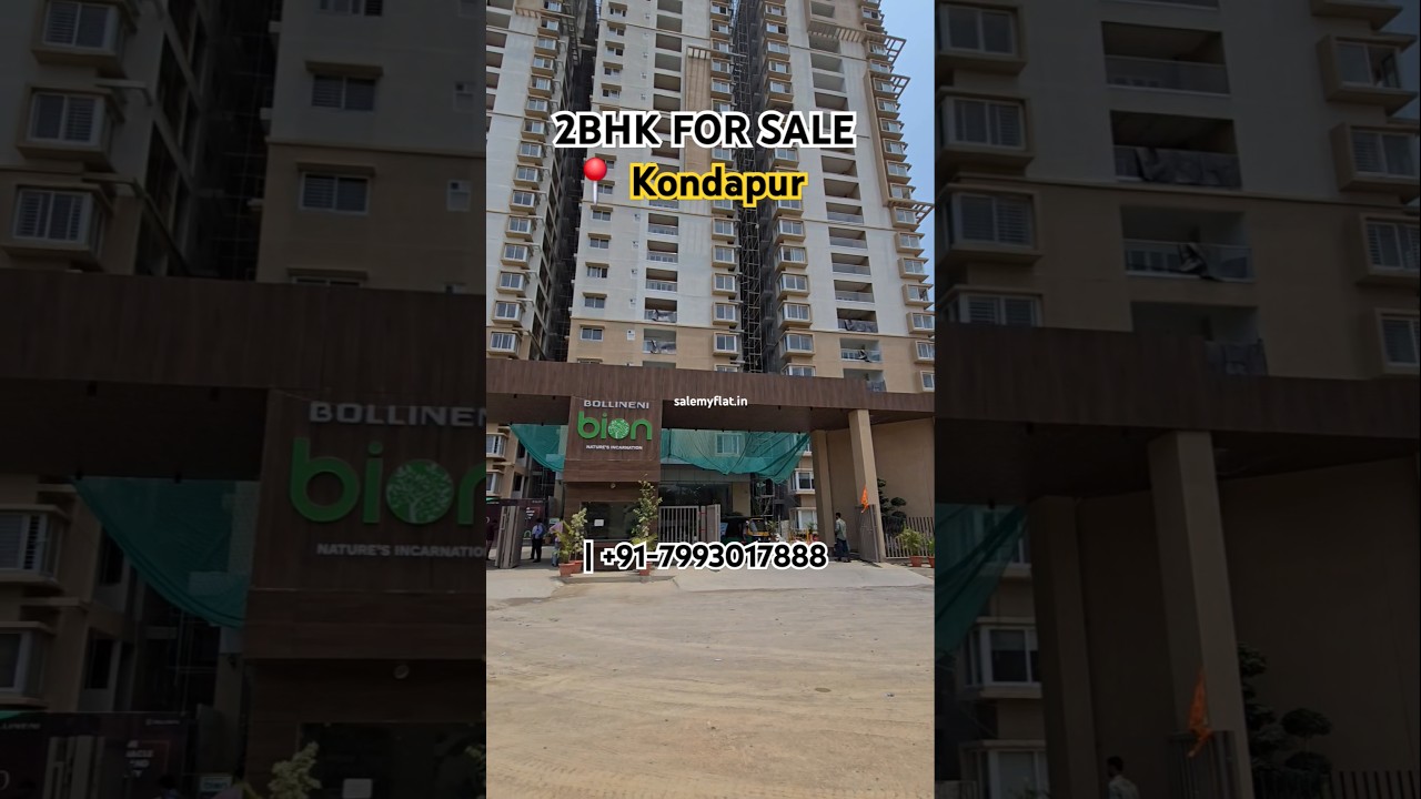 2BHK FOR SALE IN GATED COMMUNITY IN KONDAPUR HYDERABAD NEAR AMB CENIMAS