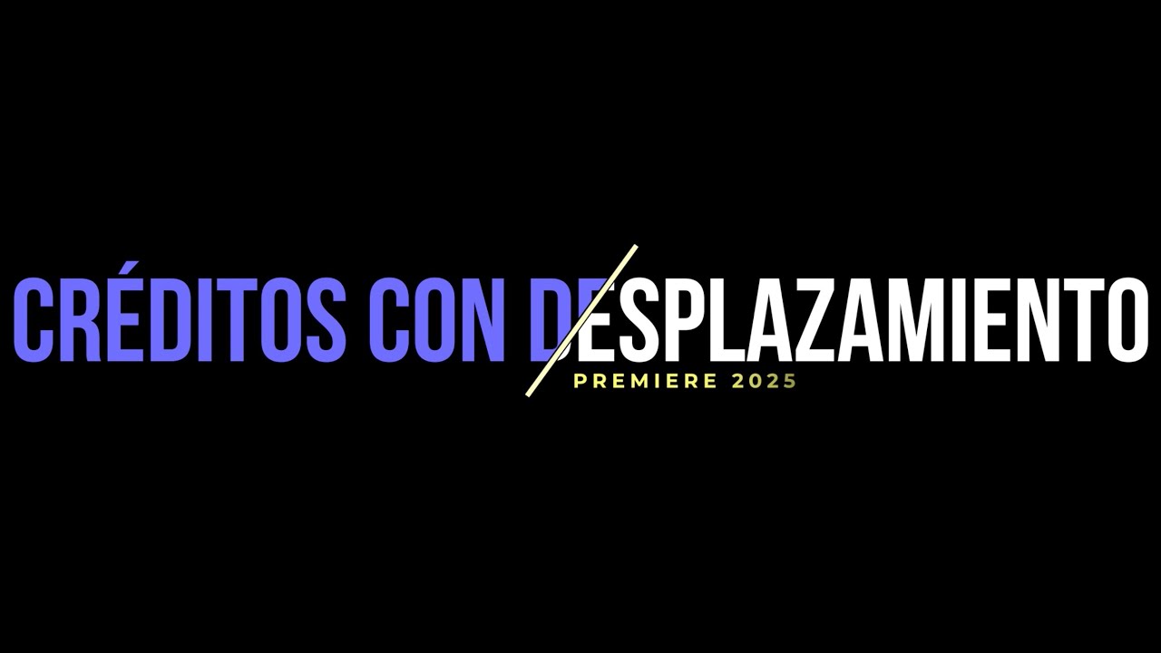 Créditos con Desplazamiento en Premiere Pro