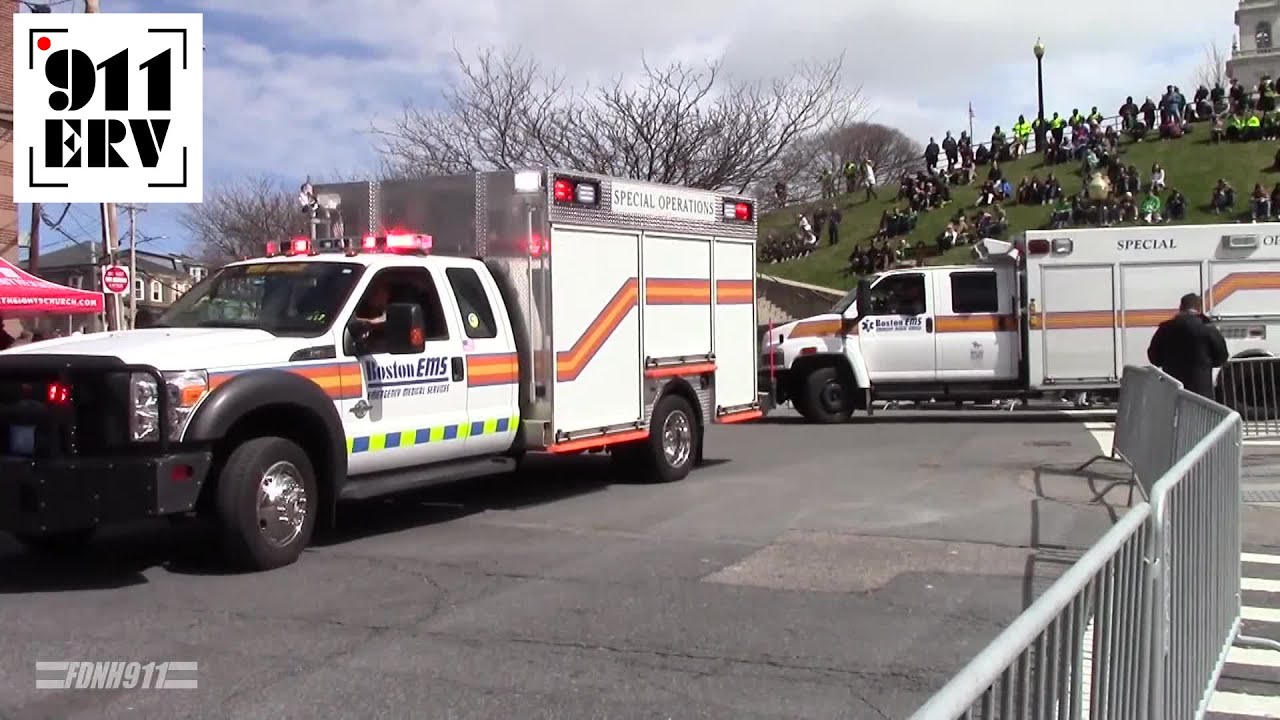 Boston 2016 Saint Patrick's Day Parade Emergency Vehicles