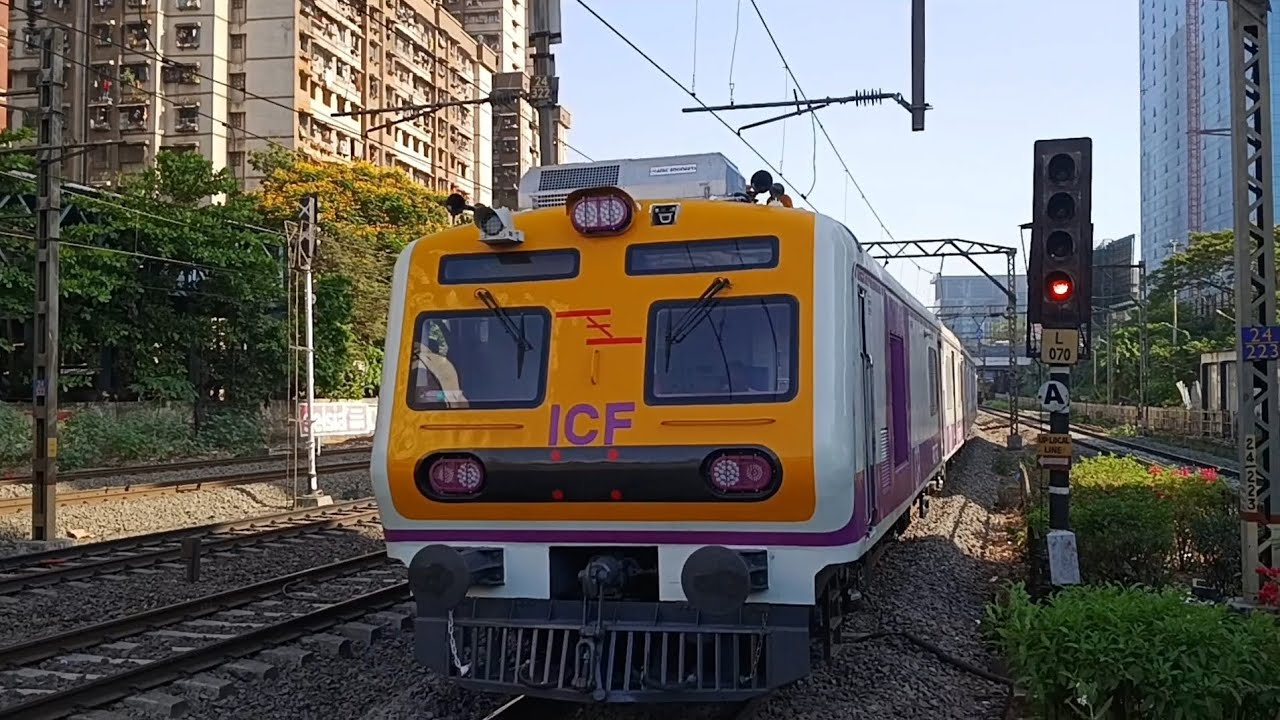 Indian Railway First Non Ac Automatic Door Emu Arrived Mumbai Today