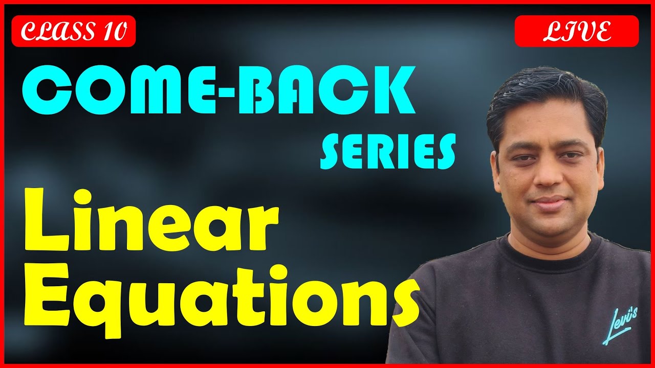 NCERT REVISION | Linear Equations in two Variables | Clas 10 | Maths |