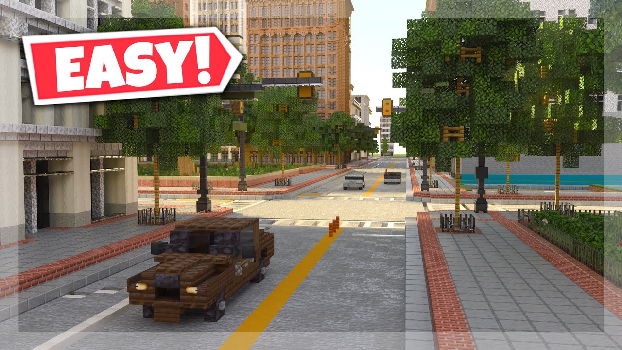 How To Build Realistic Roads || Minecraft Tutorial