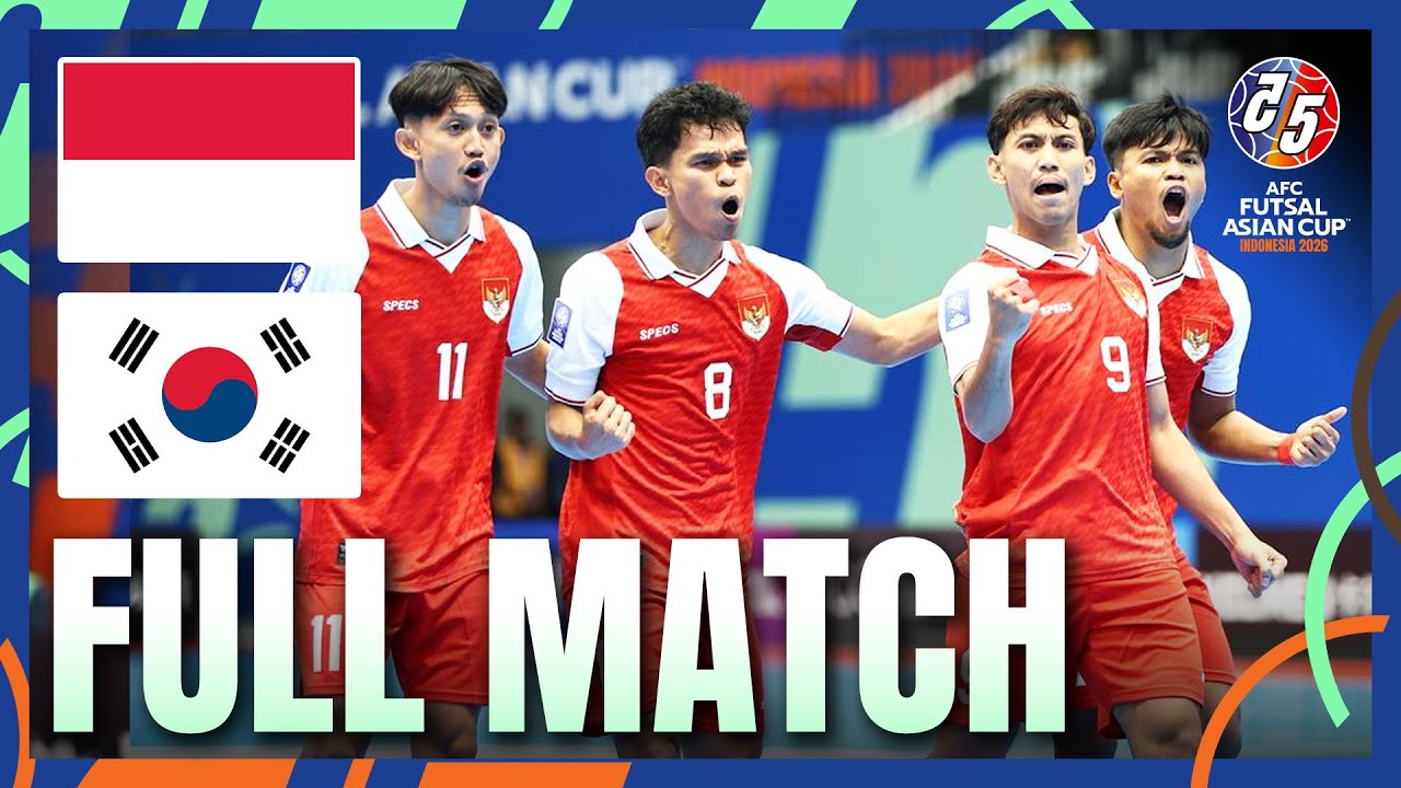 LIVE 🔴 Indonesia vs Korea Republic | AFC Futsal Asian Cup™ 2026 – Group Stage