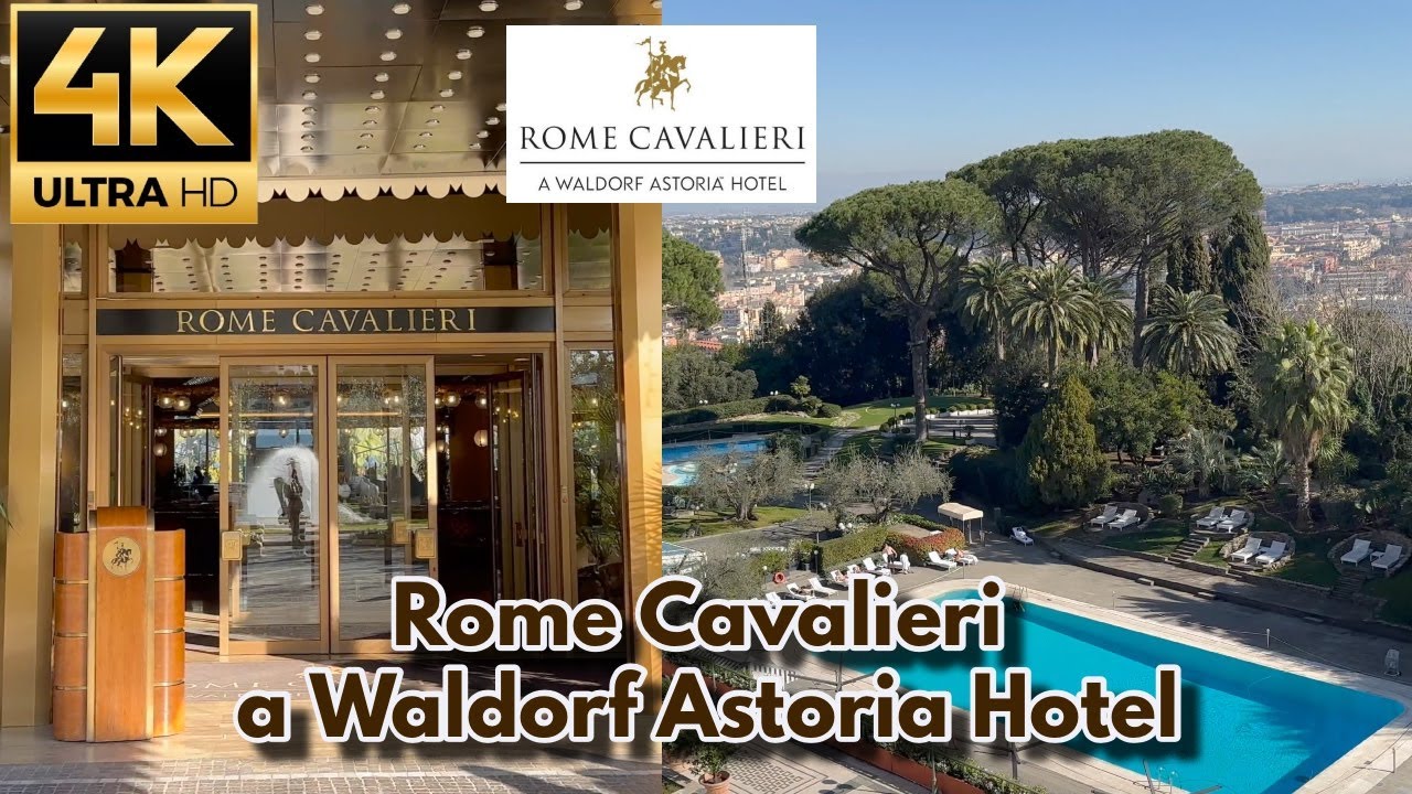 [4K] Rome Cavalieri a Waldorf Astoria Hotel | Rome 5 Star luxury hotel | Breakfast | Hotel Review