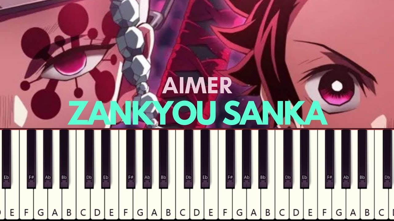 Aimer 「残響散歌」 (Zankyou Sanka) Kimetsu no Yaiba: Yuukaku-hen Opening | EASY Piano Tutorial