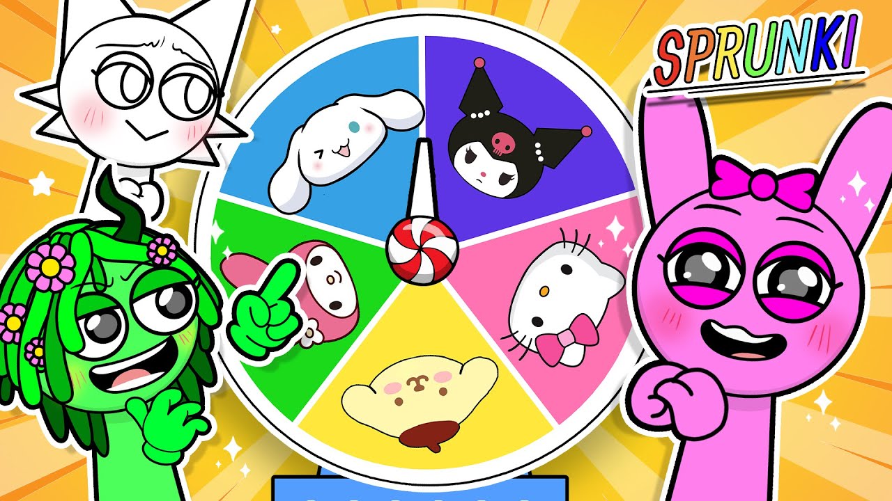 ☁️Paper DIY☁️ Pinki, Wenda and Vineria Cosplay as Sanrio Fashion Wheel! DIY kertas buku 👻