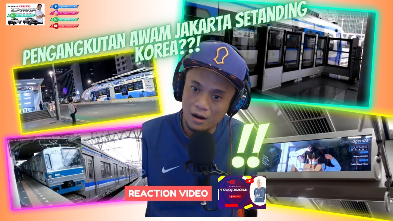 JAKARTA CITY INDONESIA (WALKING, DRIVING AND THROUGH DOWNTOWN); REACTION VIDEO; KonjO jr. REACTION
