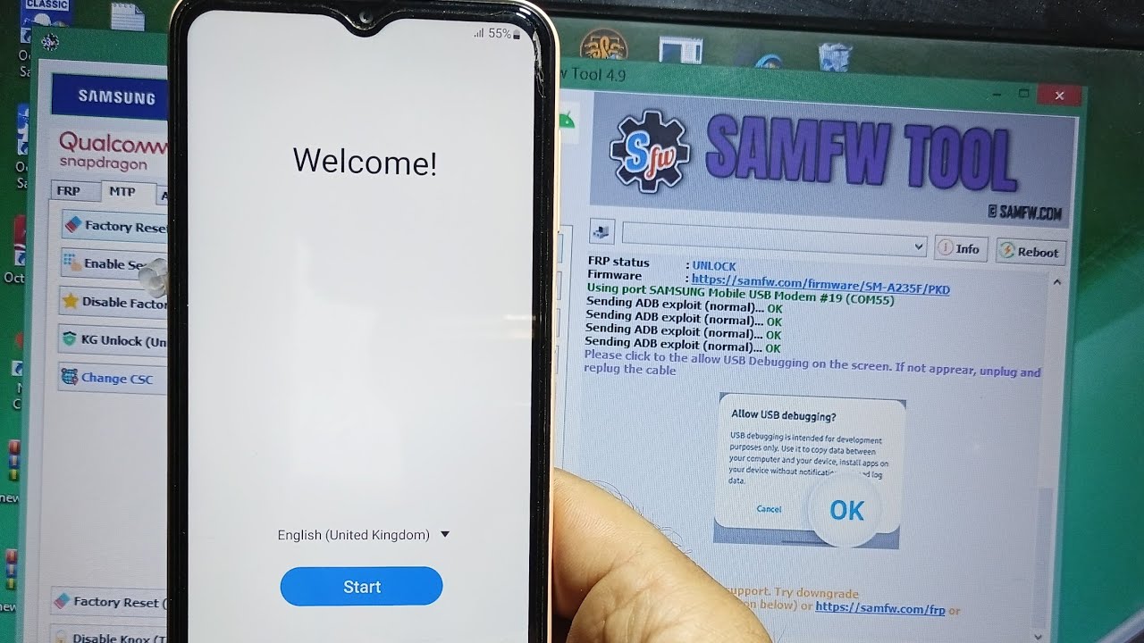 Samfw frp tool new update all Samsung frp on click boom 💥