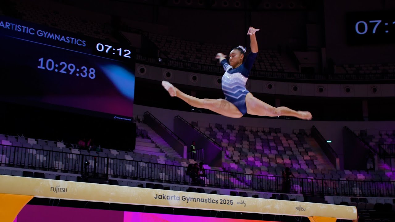 Leanne Wong (USA) - BB - Podium Training - 2025 World Championships Jakarta