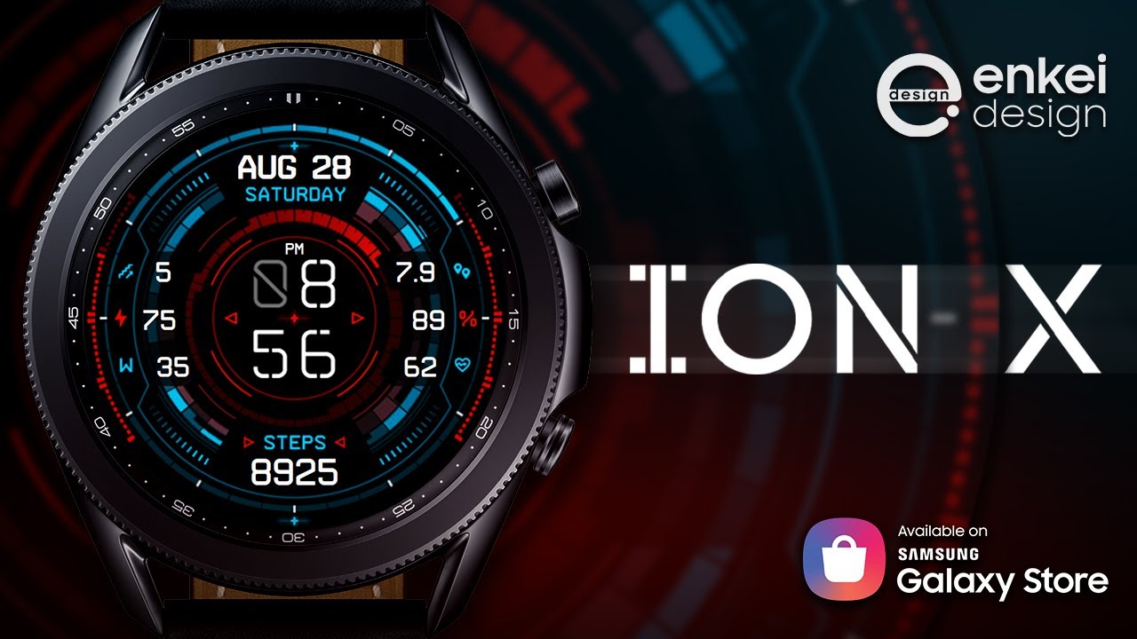 ION X - Samsung Galaxy Watch, Watch 3, Active, Active 2, Gear S3, Sport