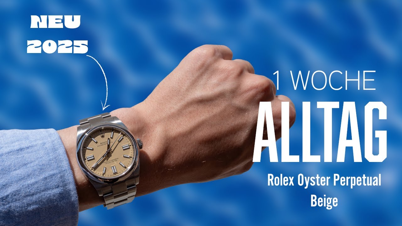 ROLEX Oyster Perpetual BEIGE | 1 Woche im ALLTAG getragen