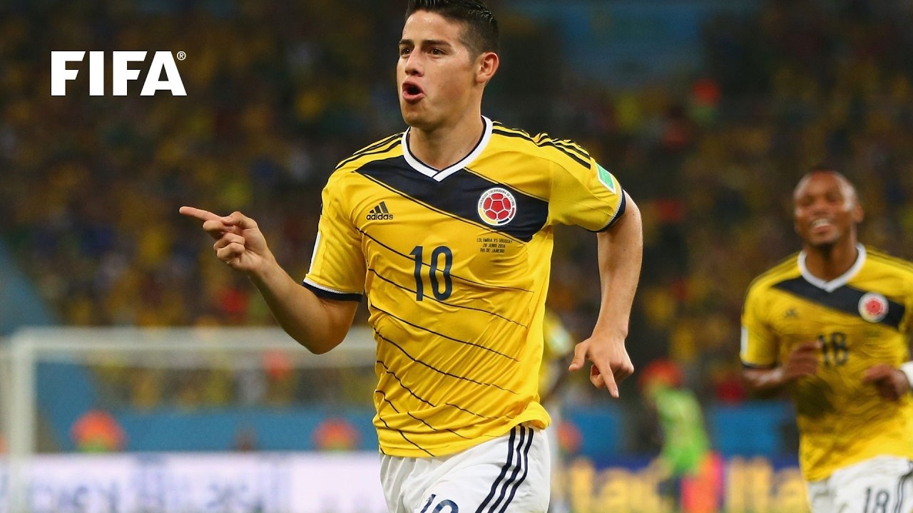 Magical James Rodriguez | Colombia vs Uruguay | 2014 Round of 16