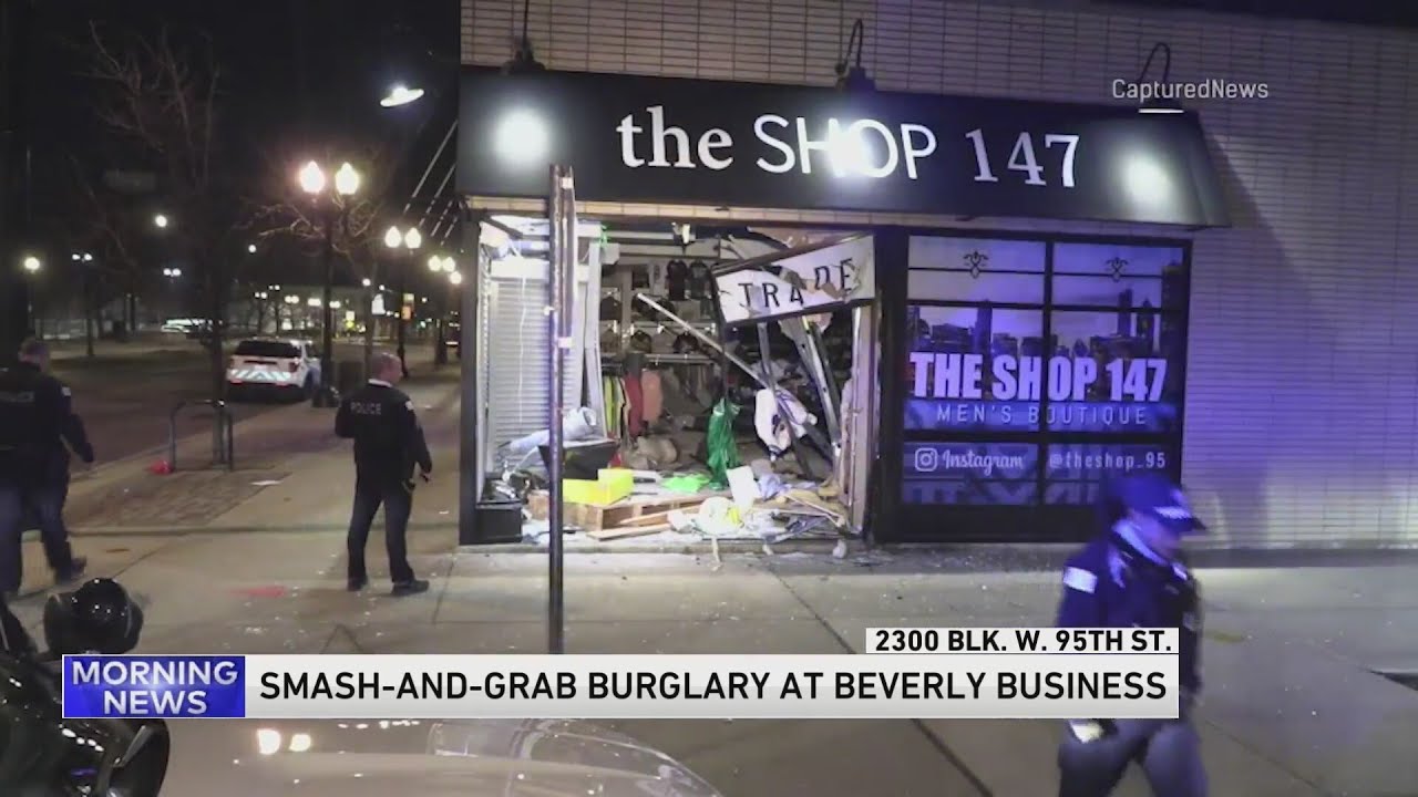 Burglars drive SUV through window of clothing store in Beverly neighborhood in smash-and-grab