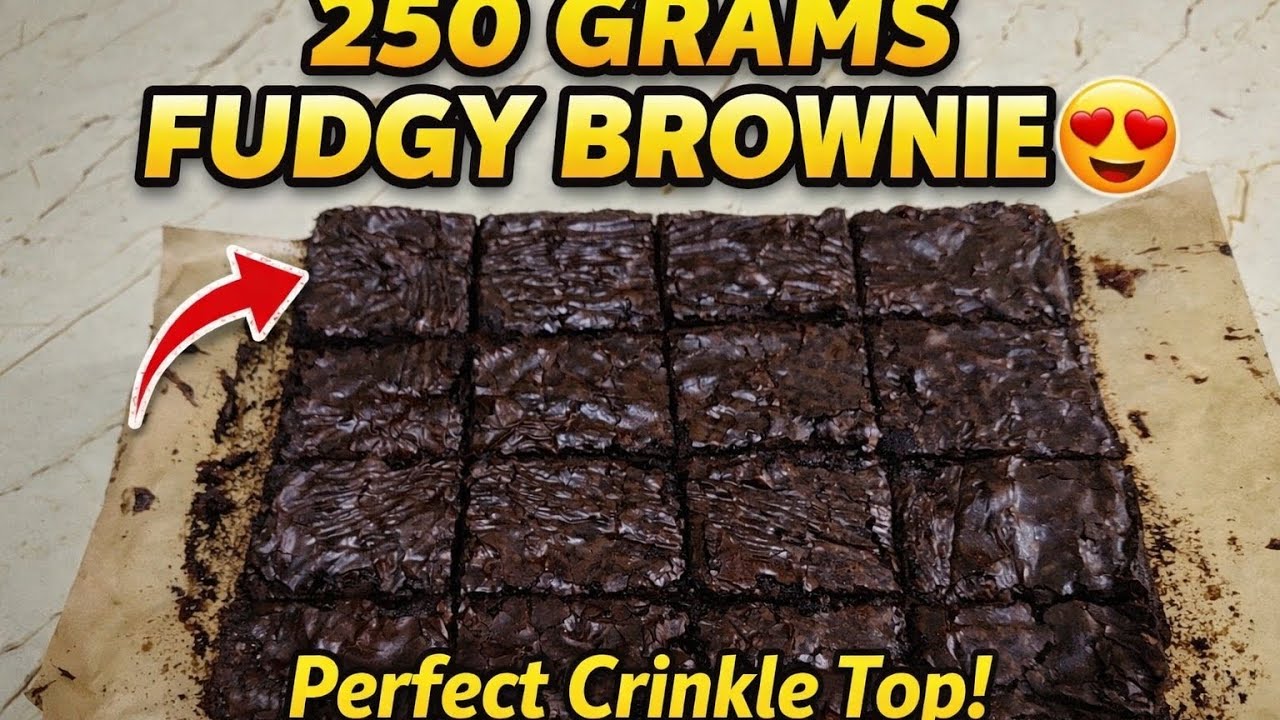 250g Fudgy Brownie Recipe 🍫 | Perfect Tin Size | Tamil