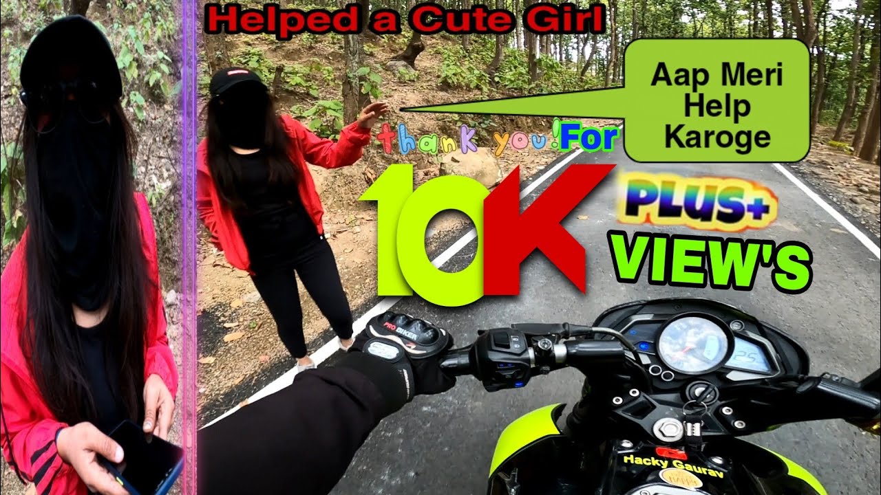 Helped a Cute Girl Between a Jungle☺️ | NS200 | V-32