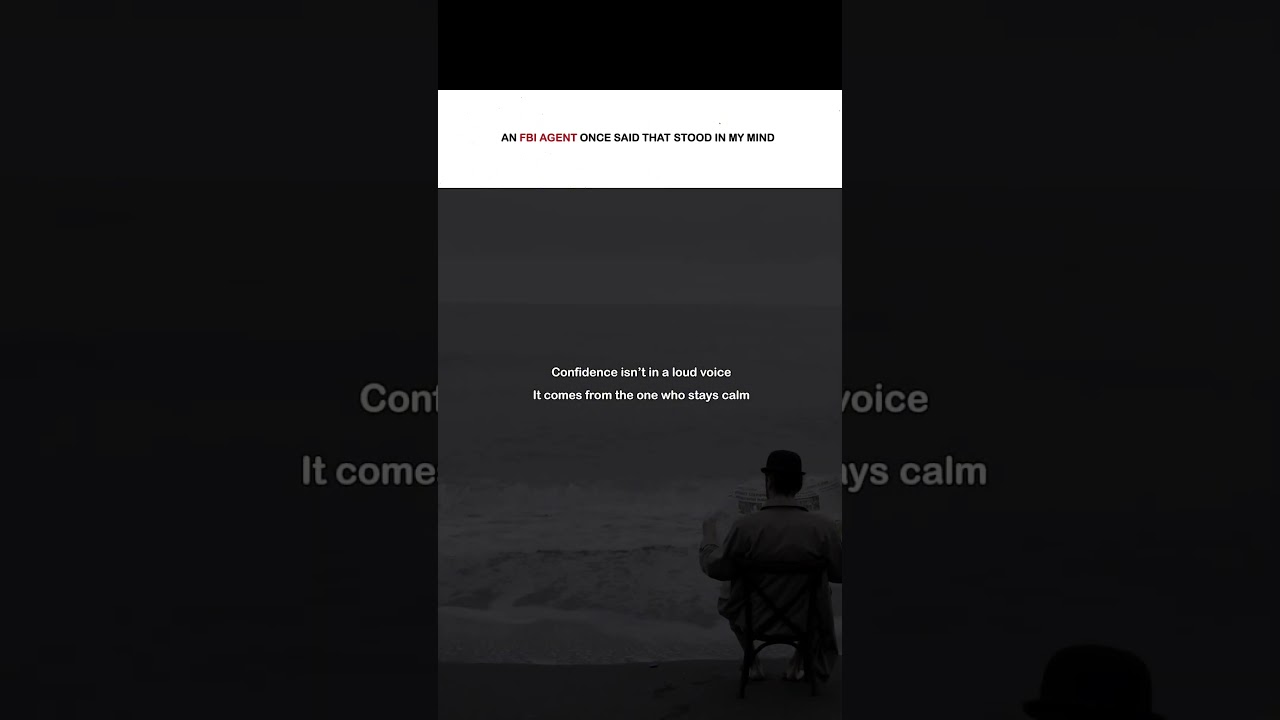 Confidence Comes From Calm | 