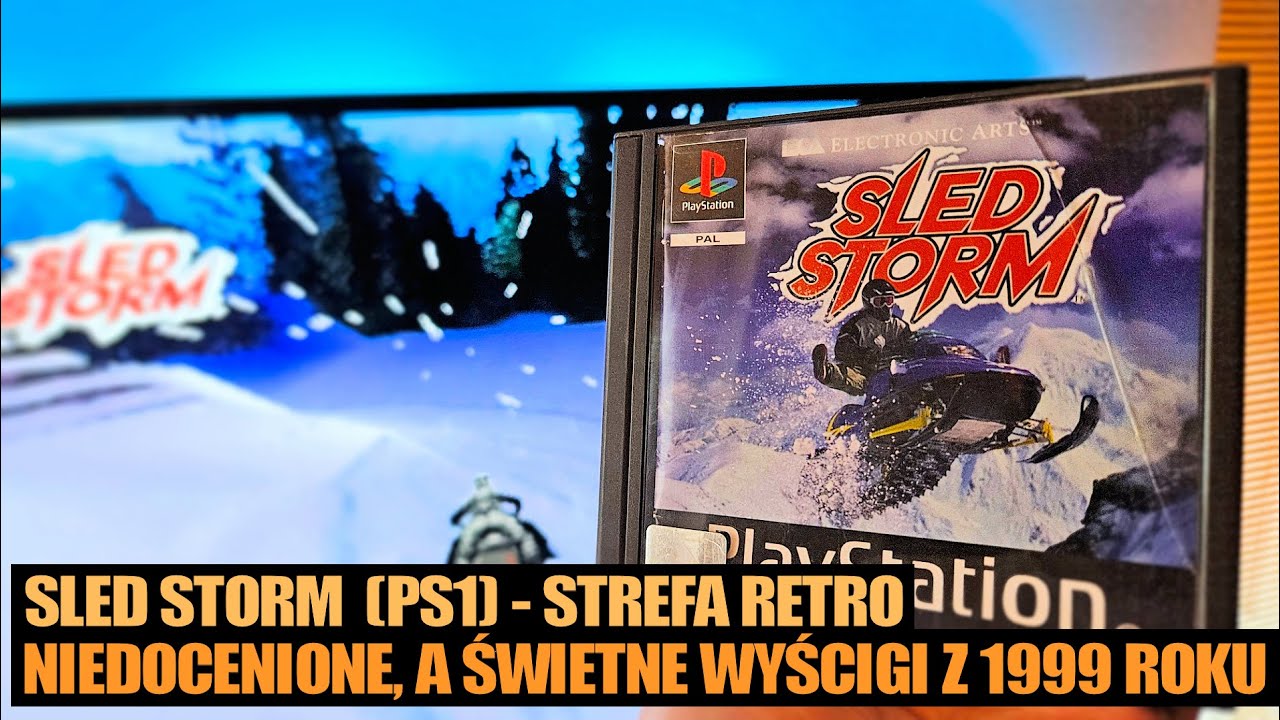 SLED STORM (PS1) - 1999 - recenzja (Strefa Retro) - mocno niedocenione wyścigi skuterów śnieżnych