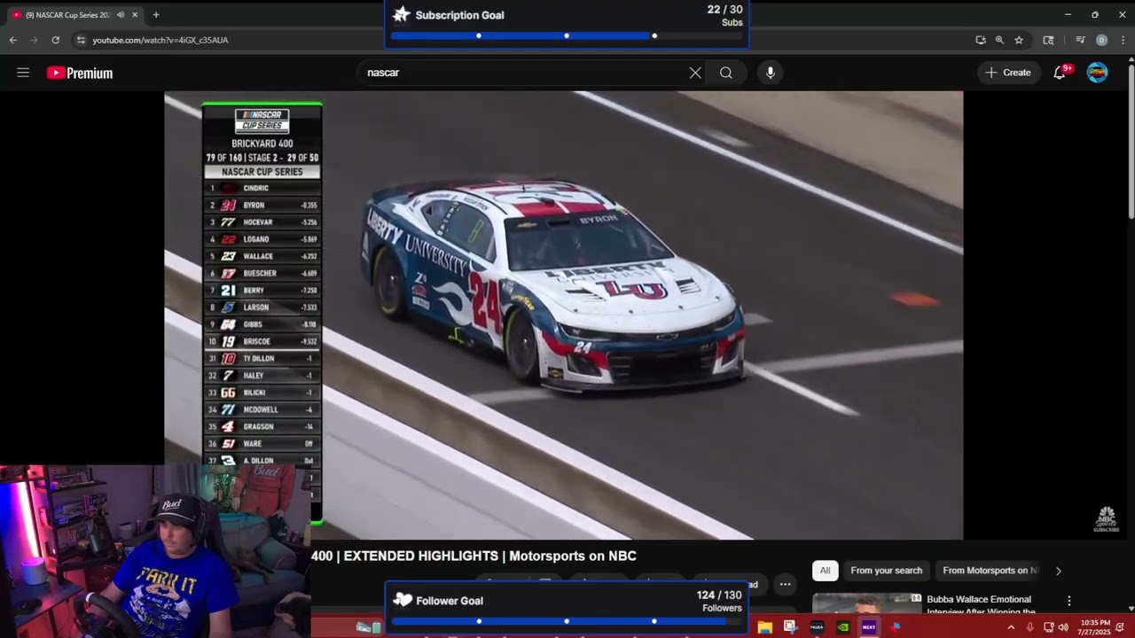Live Reaction Brickyard 400 2025