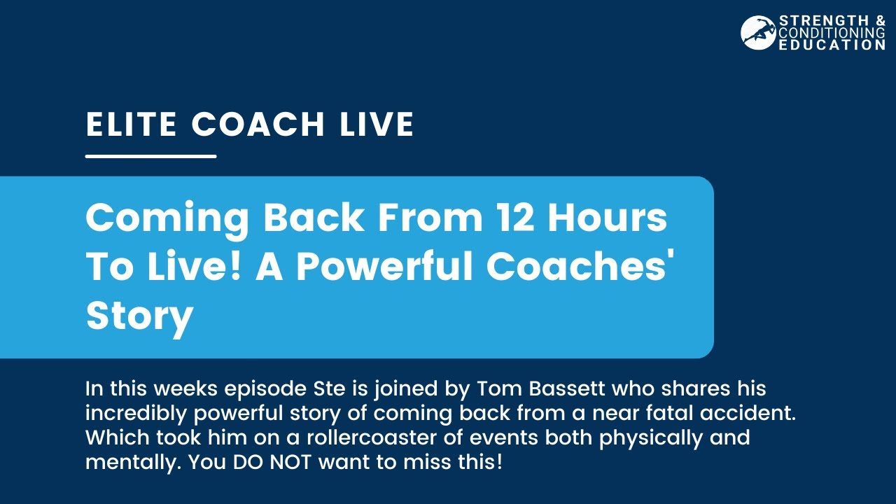 Elite Coach Live: Coming Back From 12-Hours To Live!