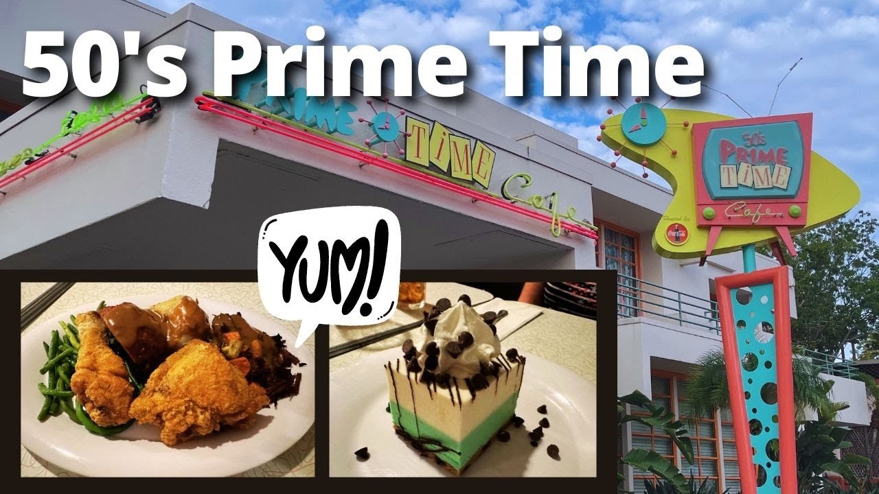 50s Prime Time Cafe Disney's Hollywood Studios | We Earned our Clean Plate Club Stickers!