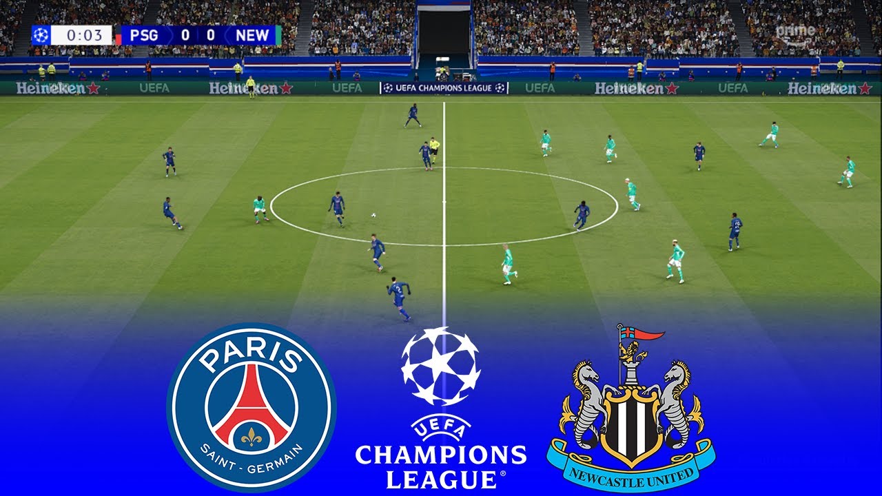 PSG vs NEWCASTLE Live | UEFA Champions League 2026 | 27 January 2026 |Simulation PES 2021 Gameplay