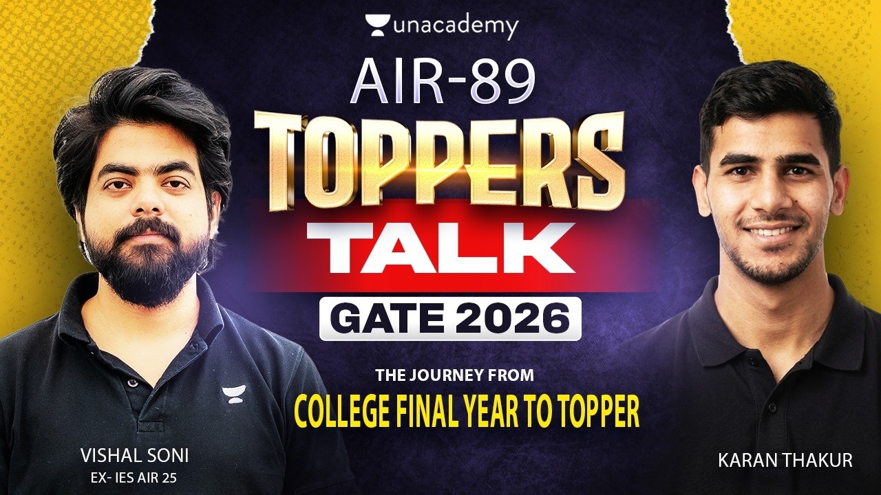 GATE 2026 AIR 89 ECE Toppers Talk 🔥 Karan Thakur Strategy | From Final Year to Topper | Vishal Soni