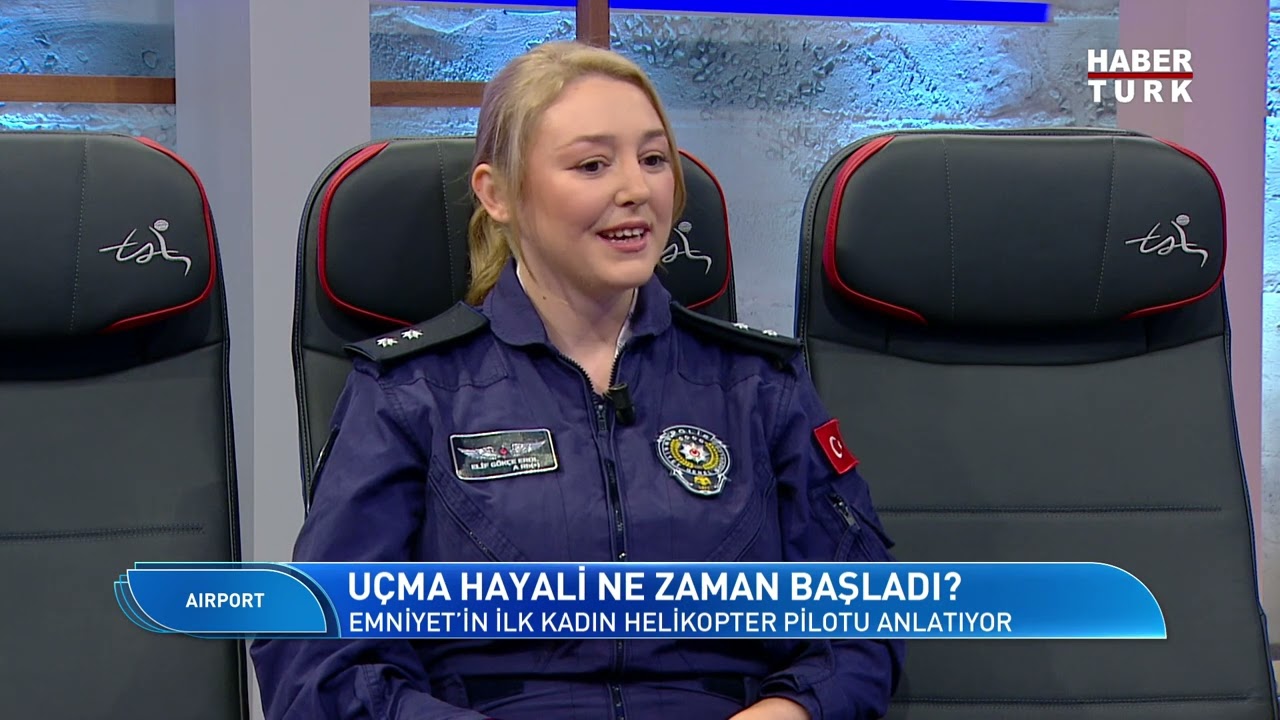 Emniyet'in ilk kadın pilotu Airport'ta