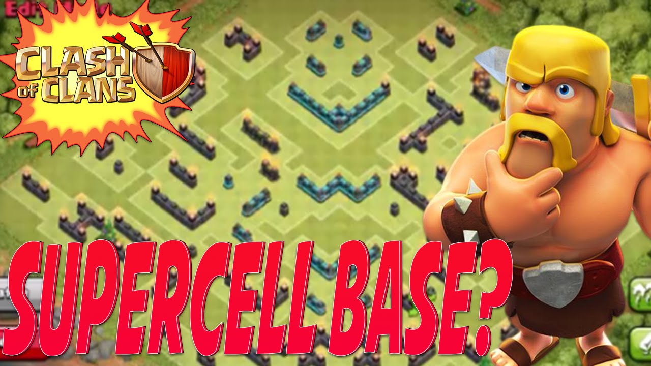 Clash of Clans - HIDDEN SUPERCELL BASE DESIGN?! | WITH REPLAYS