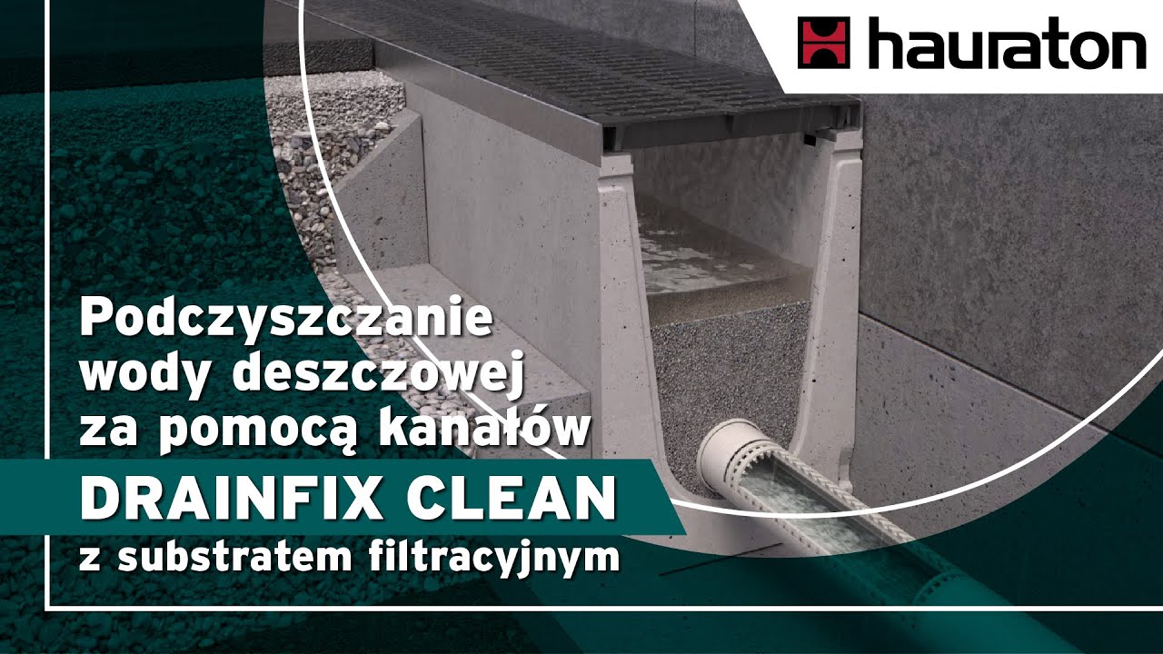 DRAIN CLEAN korytka odwadniające z funkcją podczyszczania