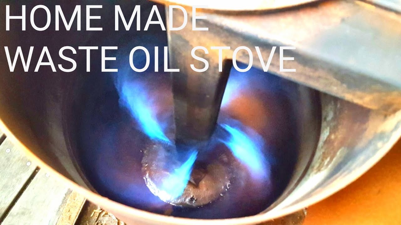 HOME MADE WASTE OIL HEATER BURNER  #wasteoilburner #wasteoilheater #廃油ストーブ  #wasteoilstove #diy