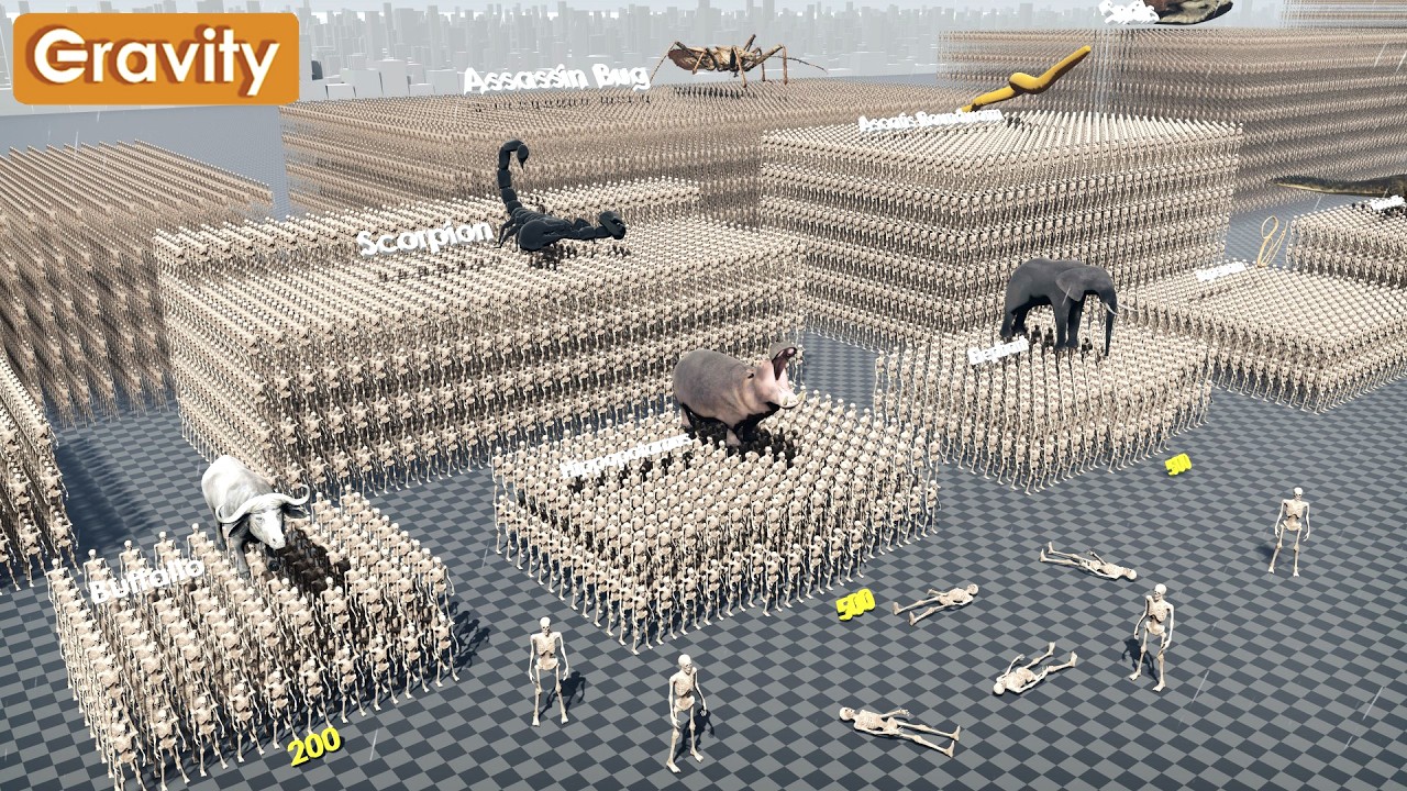 Deadliest Animal Comparison (per year)