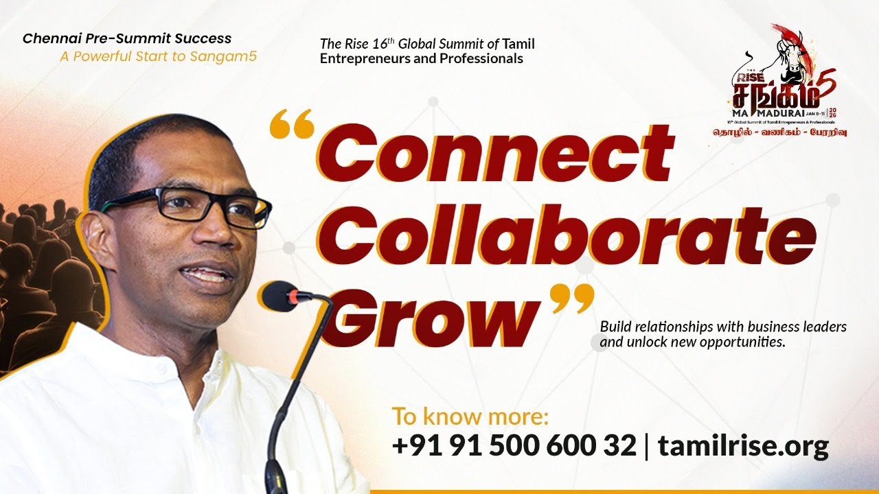 Chennai Pre-Summit 2025 | The Rise Global Business Meet | Sangam5 Begins #tamileconomicupdate