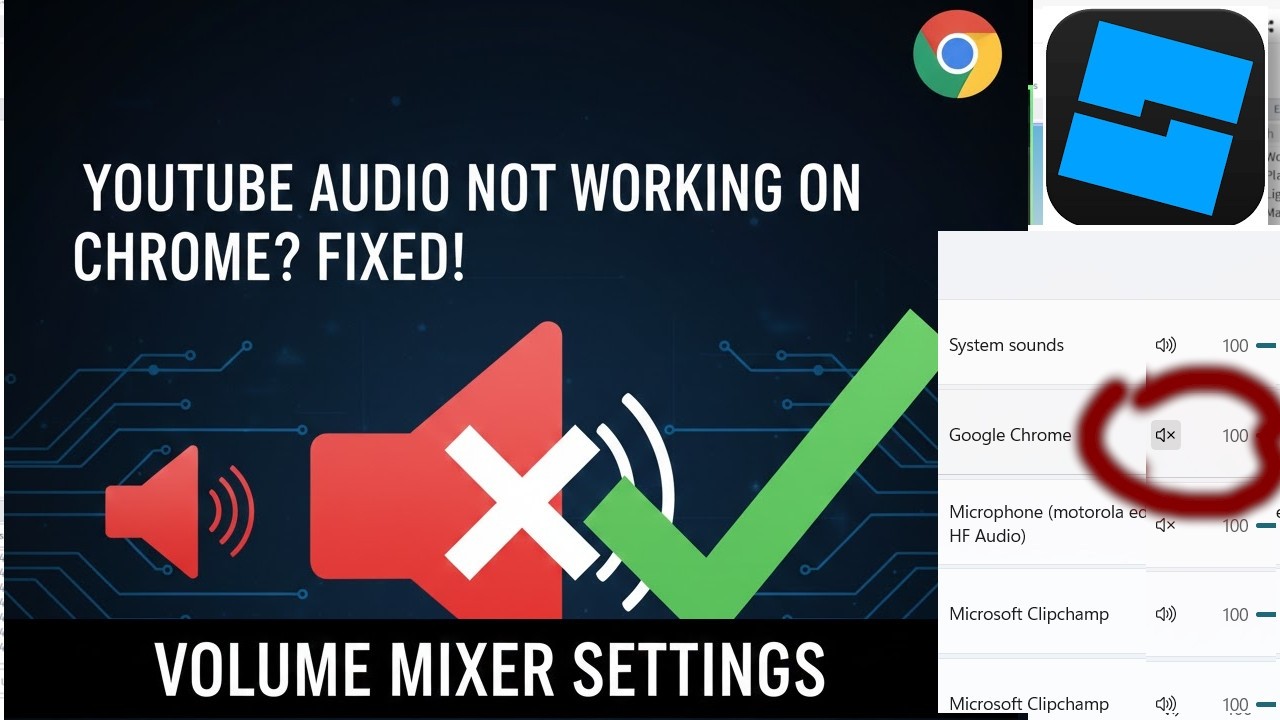 Youtube Audio Is Not Working On Chrome On Computer Fixed Volume Mixer Setting