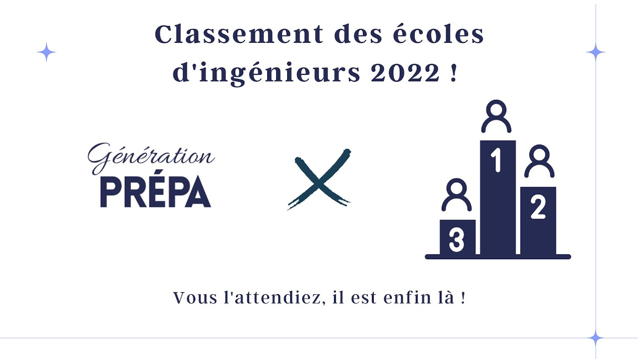 Classements des écoles d'ingénieurs par Génération Prépa !