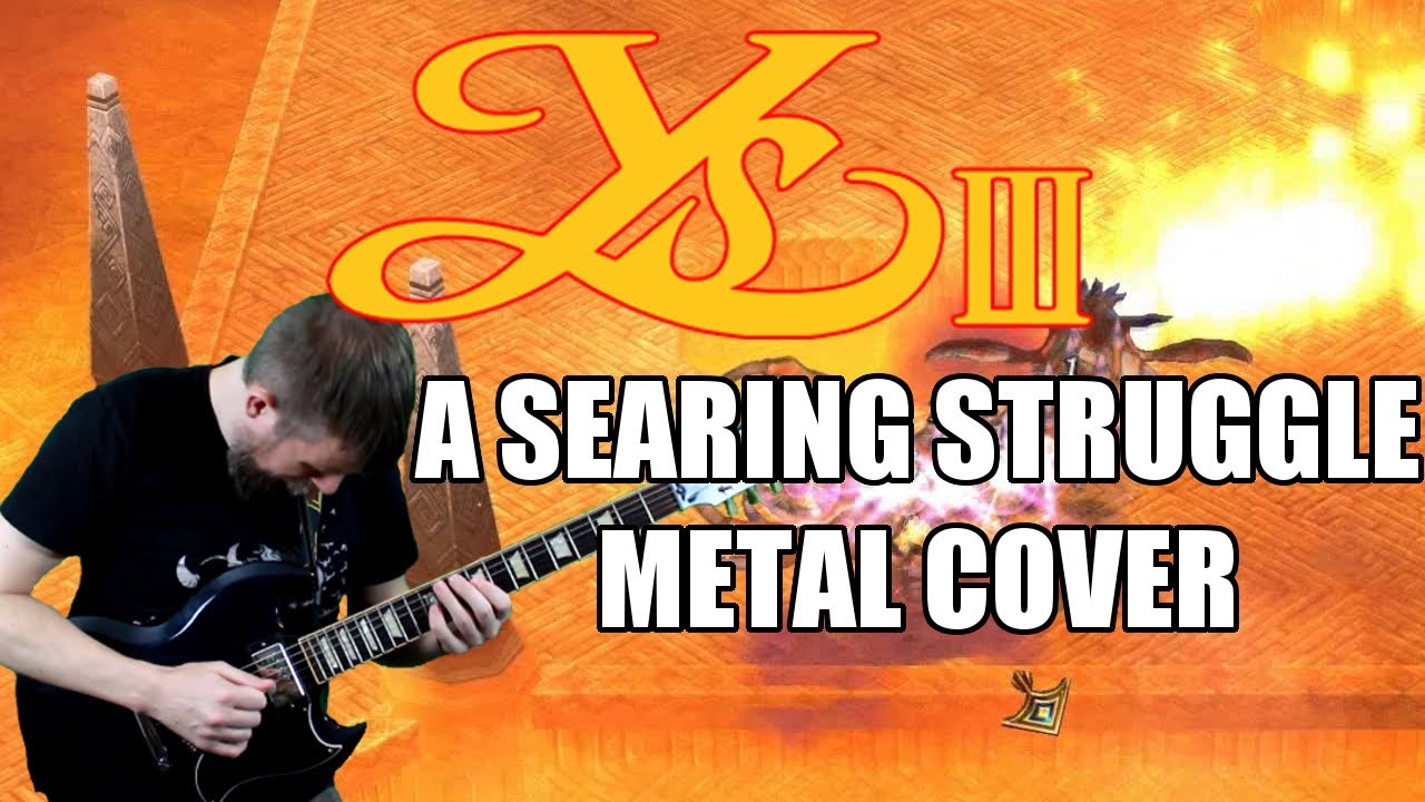 Ys III: Wanderers From Ys - A Searing Struggle (Cover)