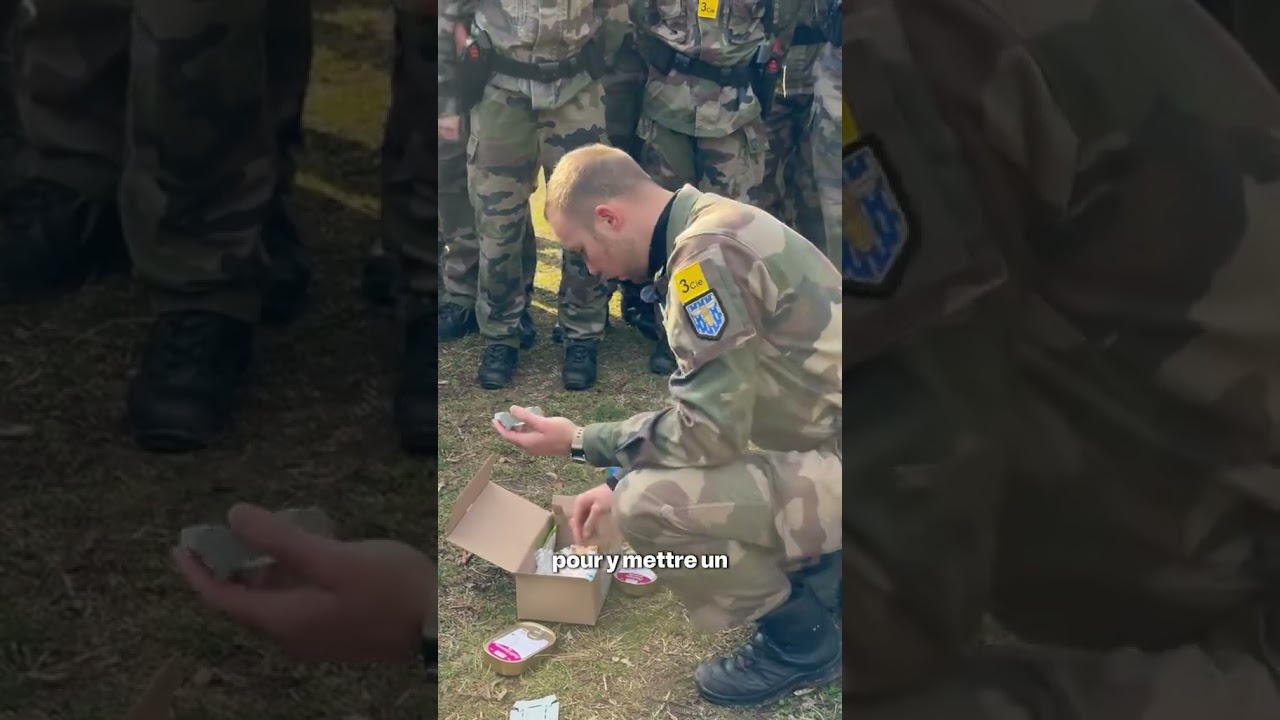 POV : TU MANGES UNE RATION MILITAIRE #gendarmerie #militaire