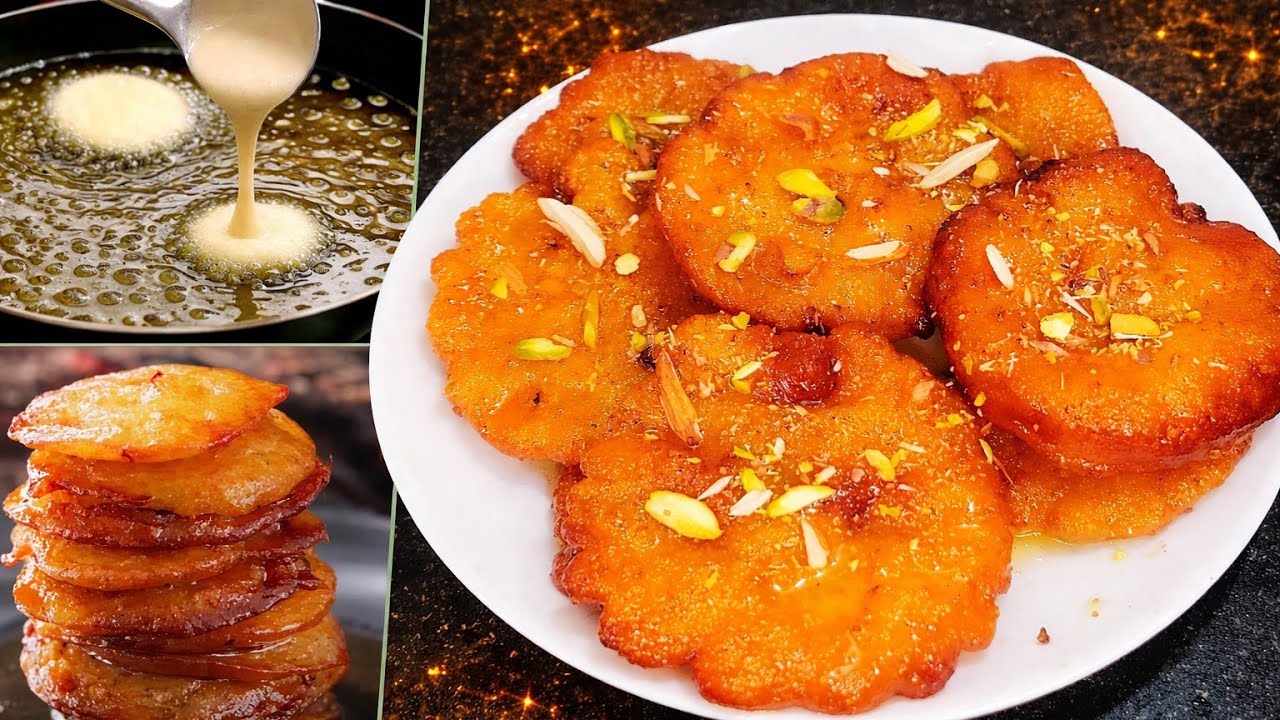 Rabri Malpua|सॉफ्ट-स्पंजी आटा और मैदा से बना मालपुआ-त्यौहारों की मिठास-पारंपरिक स्वाद-झटपट बनाएं ।