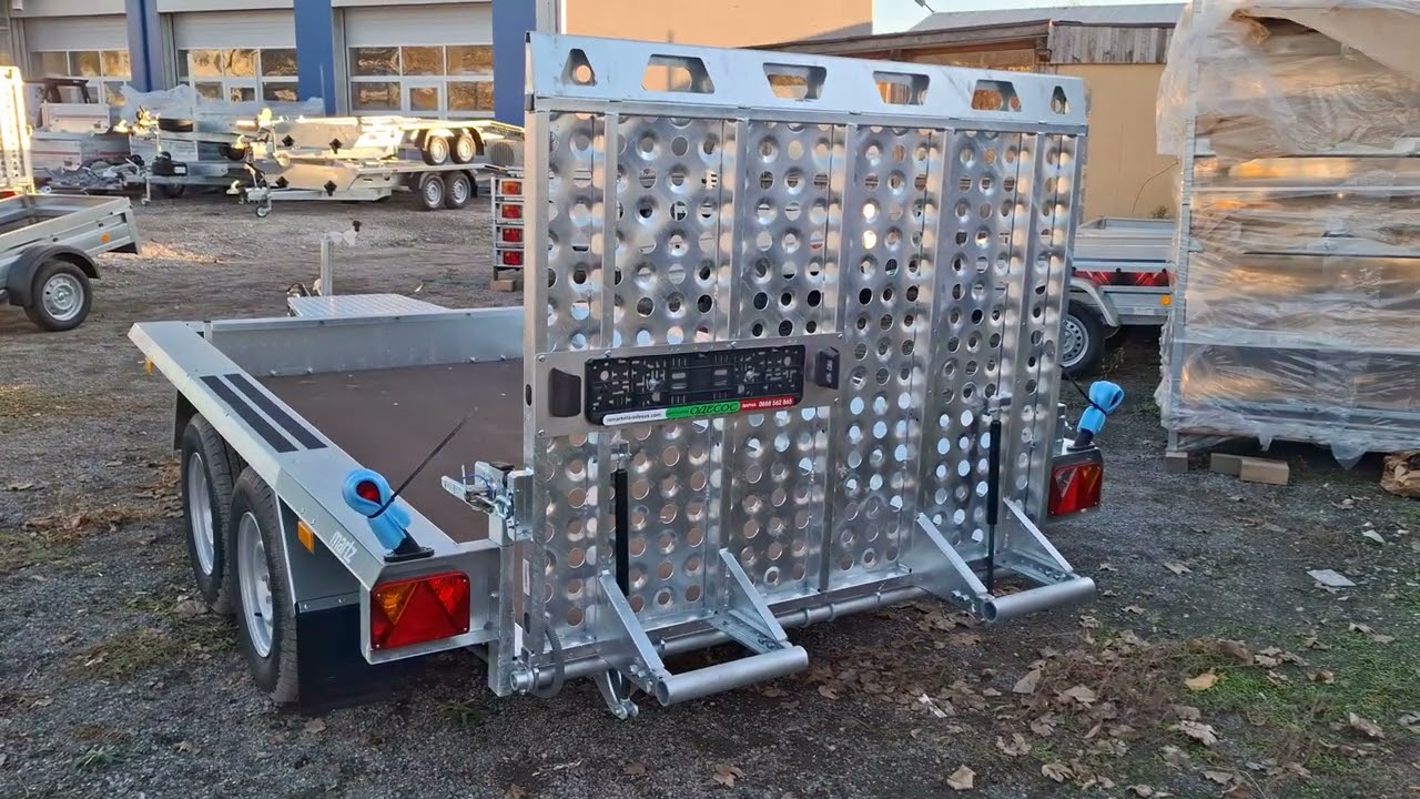 Кратко ревю на ремарке за строителна техника Martz Bau 3 300 3,5t #ремарке #багери  #платформи 