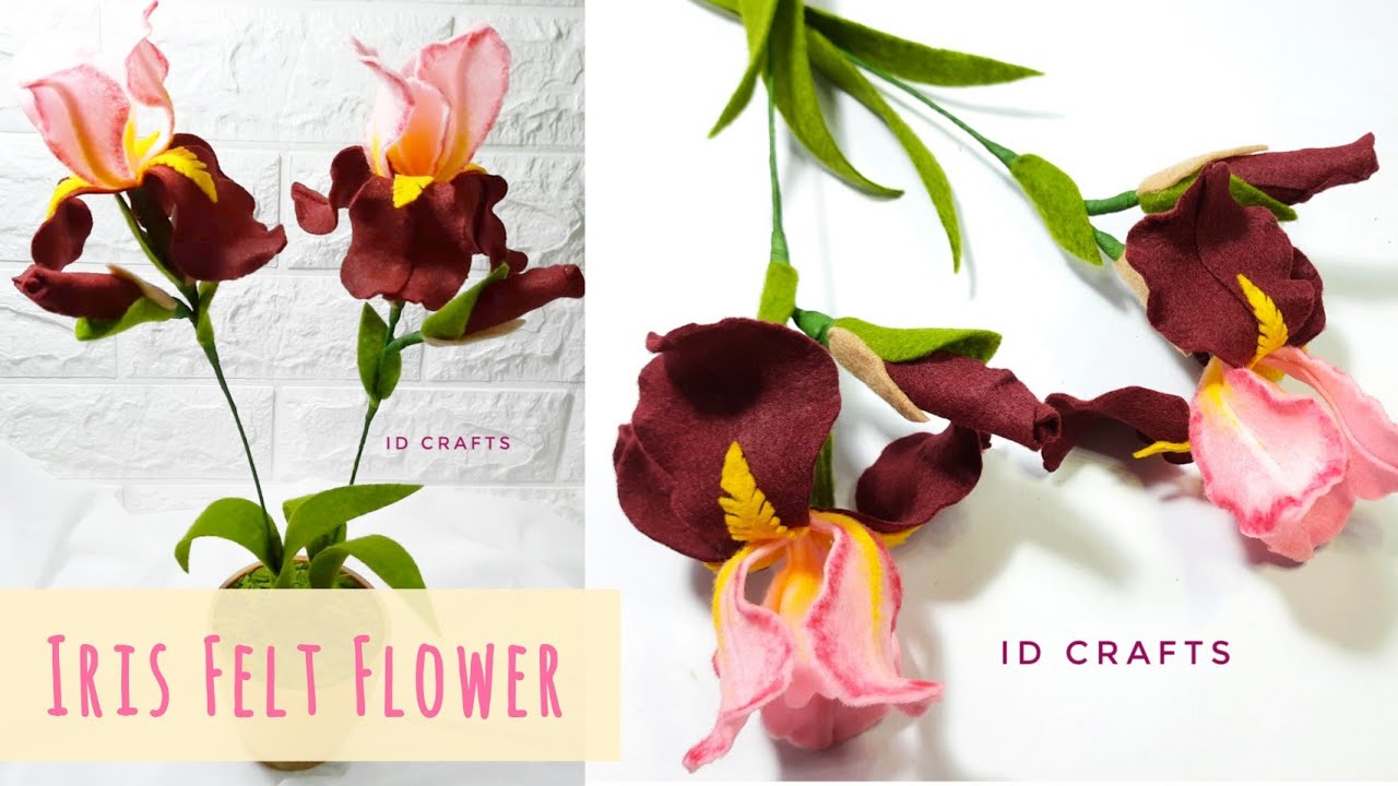 [FULL VERSION] How to Make Iris Felt Flower - Felt Flower Tutorial | DIY Felt Iris
