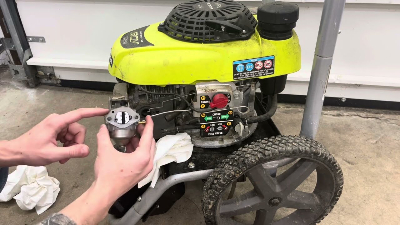 Pressure Washer Won’t Start! - How to Fix a Non/Poorly Running Pressure Washer - Carb Cleaning