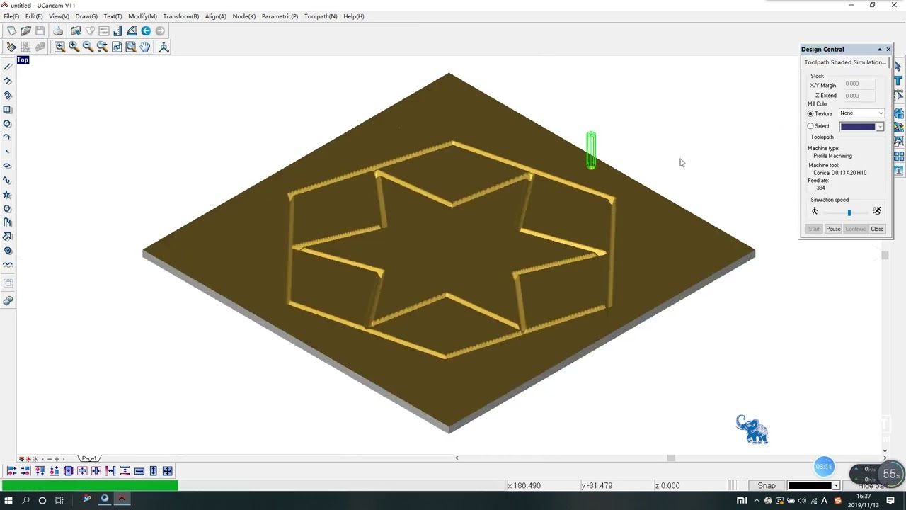 Operate Ucancam software