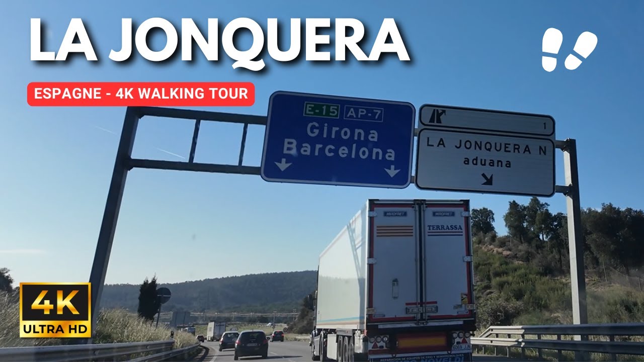 La Jonquera ESPAGNE, Walking Tour 4K - Gran Jonquera, Empuriabrava, Costa Brava