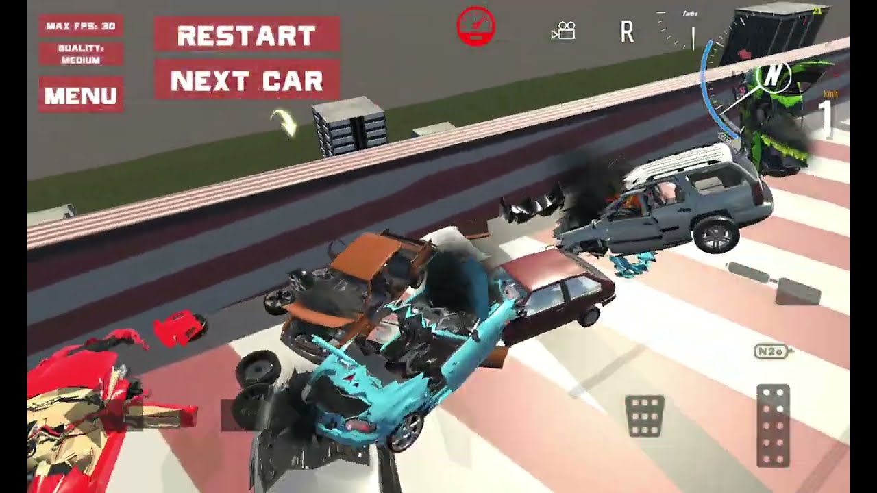 car crash pile up #10 (real drive 31)
